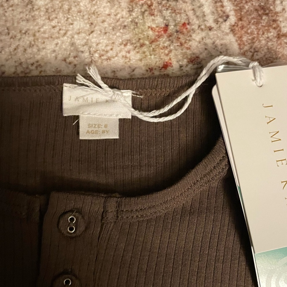 Jamie Kay Ribbed Modal Henley - Picture 2 of 2